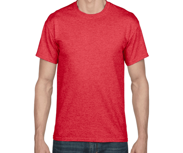 A.T. Performance MODERN-FIT Crewneck Raglan Short Sleeve T-Shirt for Tall  Men in Red Heather