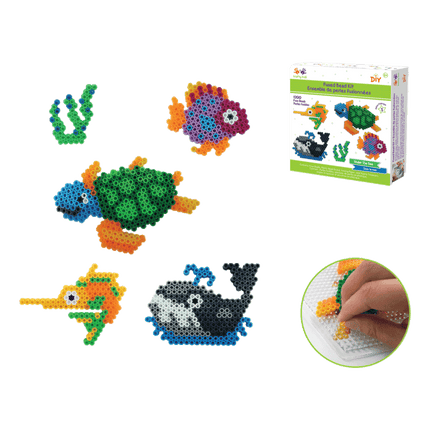 Under the Sea Fun DIY Iron Fused Bead Kit sold by RQC Supply Canada an arts and craft store located in Woodstock, Ontario