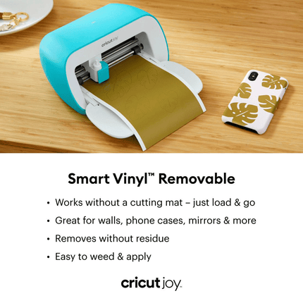 Cricut Joy Smart Vinyl Removable key features. Sold by RQC Supply Canada.