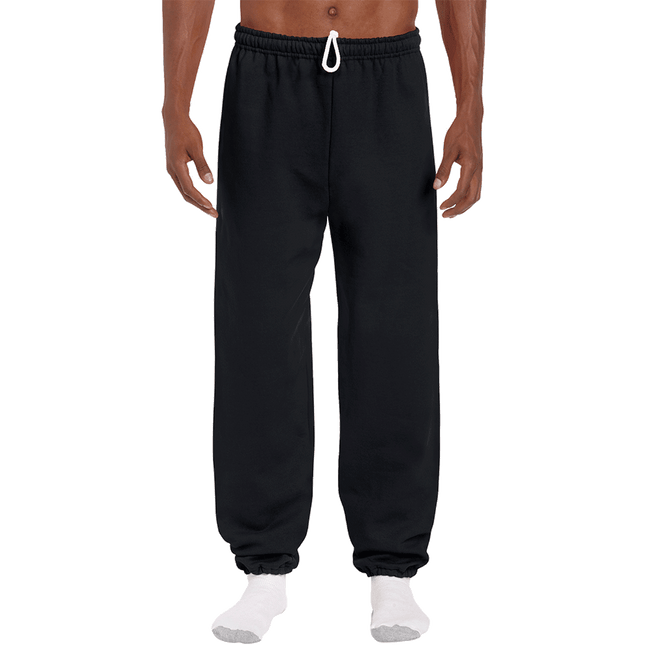 18200 Adult Sweatpants by Gildan. Shown in Black, sold by RQC Supply Canada.