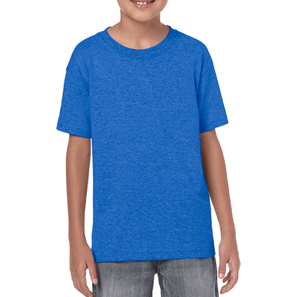 64500B Youth Softstyle Kids Short Sleeve T-Shirt by Gildan. Shown in Royal Blue, sold by RQC Supply Canada.