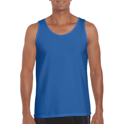 G220 Mens Ultra Cotton Tank Top / Undershirt by Gildan. Shown in Royal Blue, sold by RQC Supply Canada.