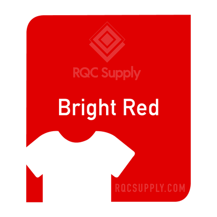 Siser 12" EasyWeed Heat Tansfer Vinyl (HTV). One hundred and fifty foot length. Bright Red colour shown, sold by RQC Supply Canada.