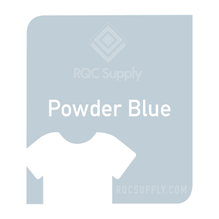 Siser 12" EasyWeed Heat Tansfer Vinyl (HTV). One hundred and fifty foot length. Powder Blue colour shown, sold by RQC Supply Canada.