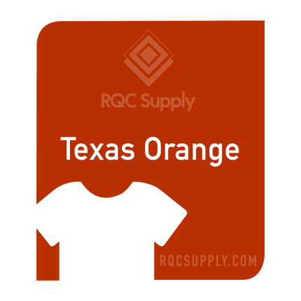 Siser 12" EasyWeed Heat Tansfer Vinyl (HTV). One hundred and fifty foot length. Texas Orange colour shown, sold by RQC Supply Canada.