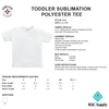 1310 LAT Toddler Sublimation Polyester Tee