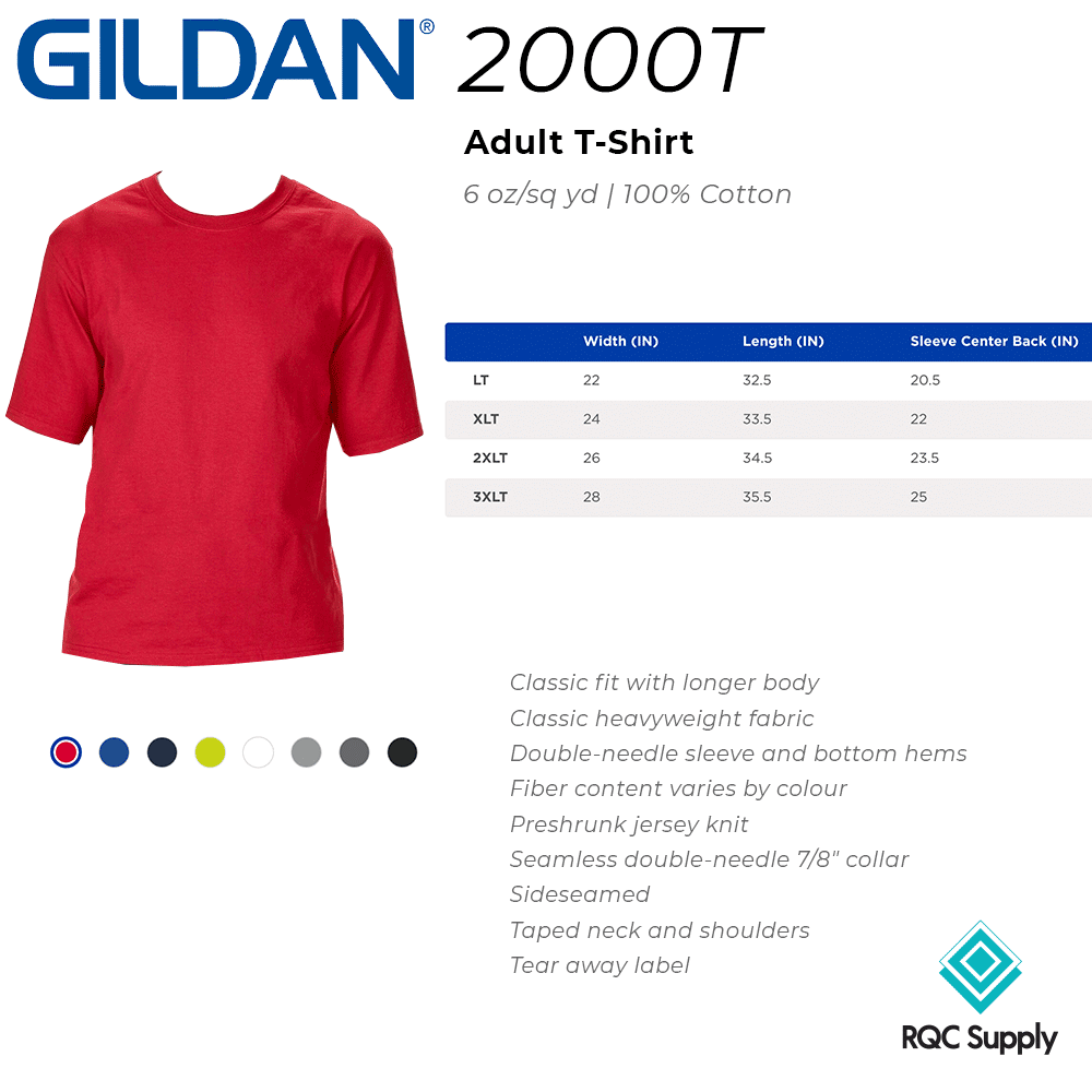 2000T Gildan Adult T-Shirt