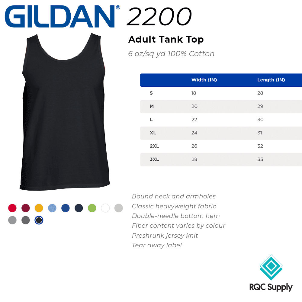 2200 Gildan Adult Tank Top