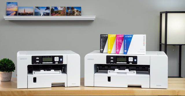 Sawgrass Virtuoso SG500 Sublimation Printer w/ 8-in-1 Heat Press - Starter Ink Set - 20ml