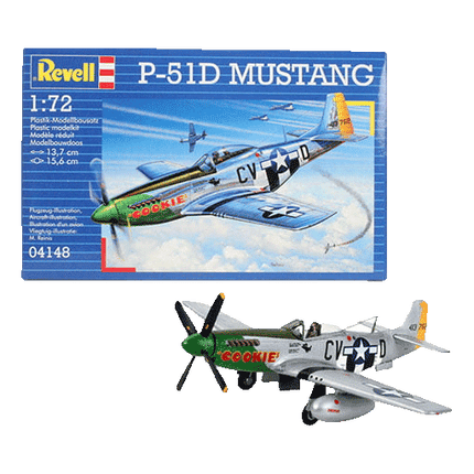 Revell Model Plane Mustang 1:72 scale sold by RQC Supply Canada an arts and craft store located in Woodstock, Ontario