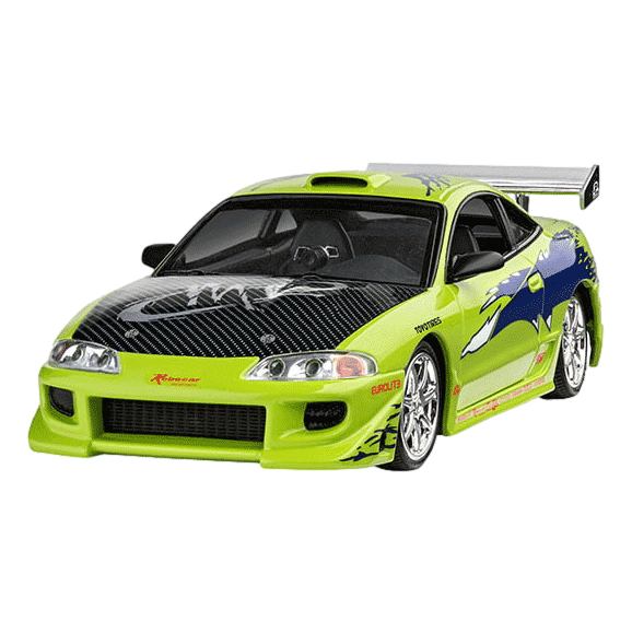 Fast and Furious Brains 1995 Mitsubishi Eclipse Model Car Kit made by Revell sold by RQC Supply Canada an arts and craft hobby store located in Woodstock, Ontario