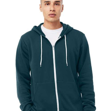 Unisex Sponge Fleece Full-Zip Hoodie Sweatshirt