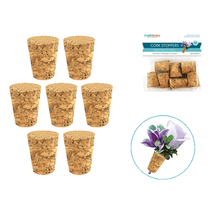 Tapered Wine Bottle Corks sold by RQC Supply Canada an arts and craft store located in Woodstock, Ontario