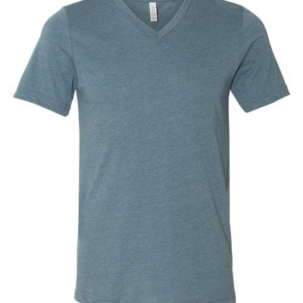 Unisex Heather CVC V-Neck Tee