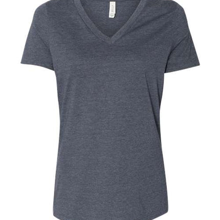 Women's Relaxed Heather CVC V-Neck Tee