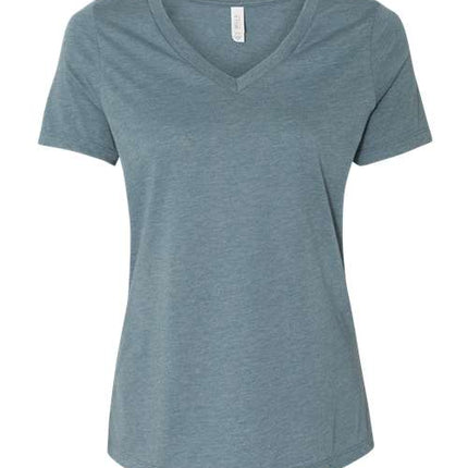 Women's Relaxed Heather CVC V-Neck Tee