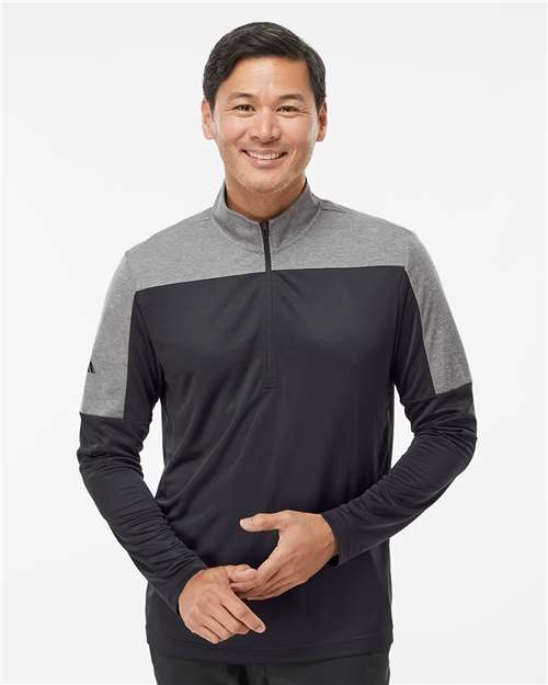 Adidas Men's Ultimate365 Lightweight Colorblocked Quarter-Zip Pullover - A552