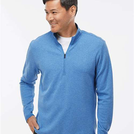 Men's 3-Stripes Quarter-Zip Pullover Sweater