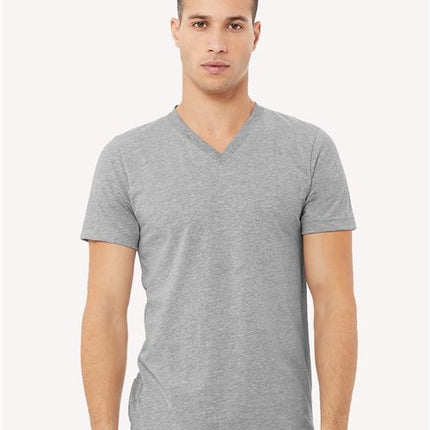 Unisex Heather CVC V-Neck Tee