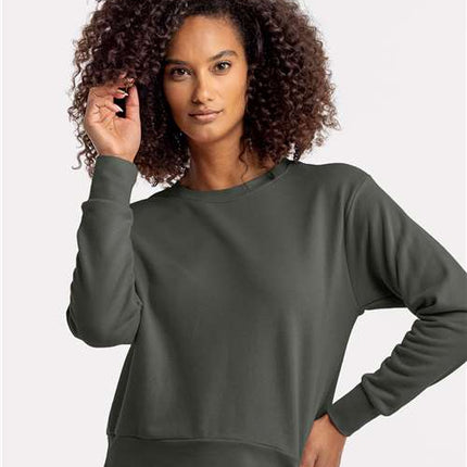 Next Level Women's Laguna Sueded Crewneck Sweatshirt - 9084