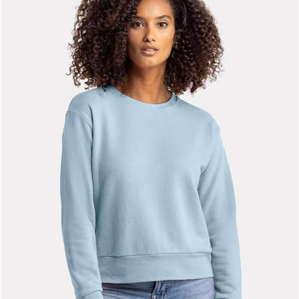 Next Level Women's Laguna Sueded Crewneck Sweatshirt - 9084