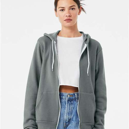 Unisex Sponge Fleece Full-Zip Hoodie Sweatshirt