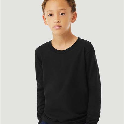 Bella + Canvas Youth Heather CVC Long Sleeve Tee - 3501YCVC