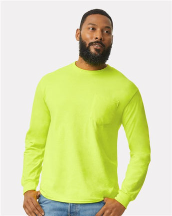 Gildan Men's Ultra Cotton® Long Sleeve Pocket T-Shirt - 2410