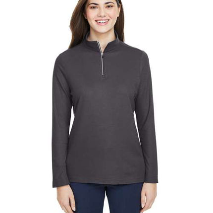Core 365 Women's Fusion ChromaSoft™ Pique Quarter-Zip Pullover - CE405W