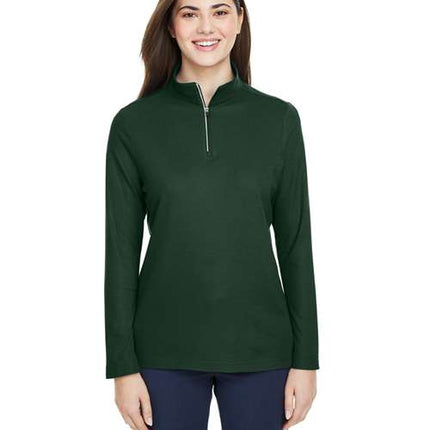 Core 365 Women's Fusion ChromaSoft™ Pique Quarter-Zip Pullover - CE405W