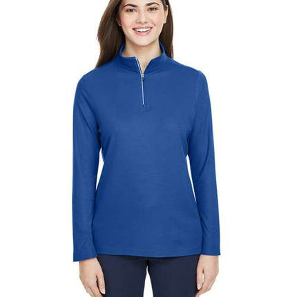 Core 365 Women's Fusion ChromaSoft™ Pique Quarter-Zip Pullover - CE405W