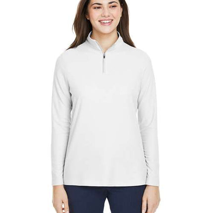 Core 365 Women's Fusion ChromaSoft™ Pique Quarter-Zip Pullover - CE405W
