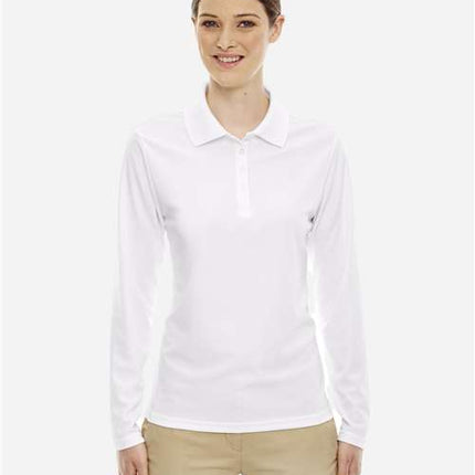 Core 365 Women's Pinnacle Performance Long Sleeve Piqué Polo - 78192