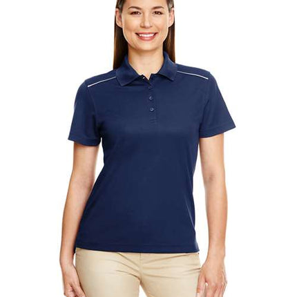 Core 365 Women's Radiant Performance Piqué Polo with Reflective Piping - 78181R