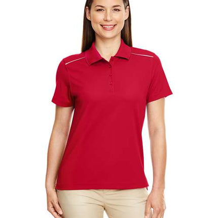 Core 365 Women's Radiant Performance Piqué Polo with Reflective Piping - 78181R