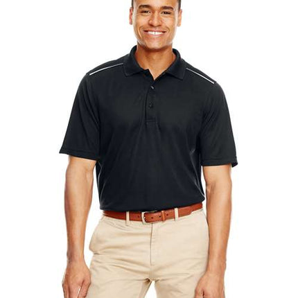 Core 365 Men's Radiant Performance Piqué Polo with Reflective Piping - 88181R