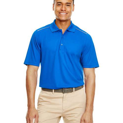 Core 365 Men's Radiant Performance Piqué Polo with Reflective Piping - 88181R