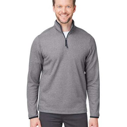 Core 365 Men's Venture Heathered Stripe Quarter-Zip Pullover - CE73