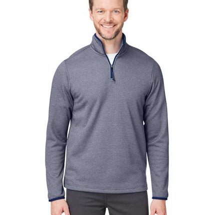 Core 365 Men's Venture Heathered Stripe Quarter-Zip Pullover - CE73