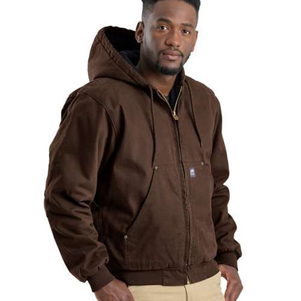 Berne Men's Heartland Washed Cotton Duck Hooded Jacket - HJ375