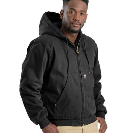 Berne Men's Heartland Washed Cotton Duck Hooded Jacket - HJ375