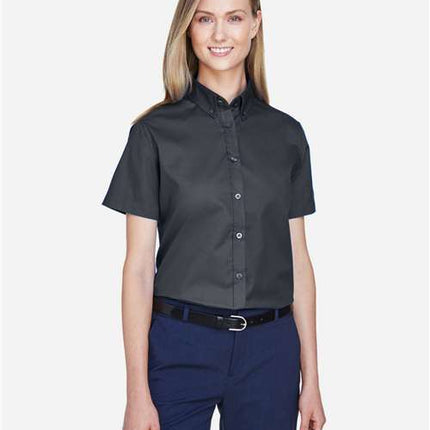 Core 365 Women's Optimum Short Sleeve Twill Shirt - 78194