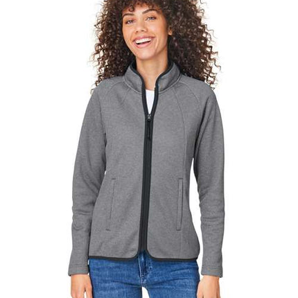 Core 365 Women's Venture Heathered Stripe Full-Zip - CE72W