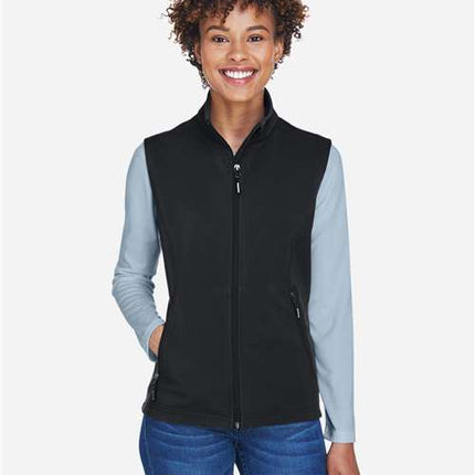 Core 365 Women's Cruise Two-Layer Fleece Bonded Soft Shell Vest - CE701W