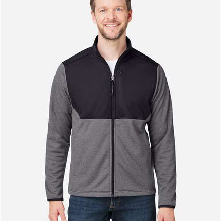 Core 365 Men's Venture Heathered Stripe Hybrid Jacket - CE74