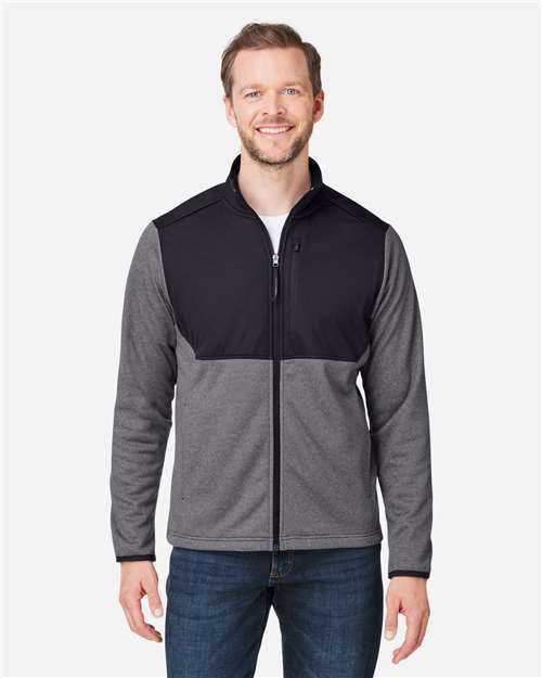 Core 365 Men's Venture Heathered Stripe Hybrid Jacket - CE74