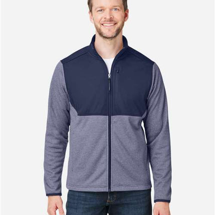 Core 365 Men's Venture Heathered Stripe Hybrid Jacket - CE74