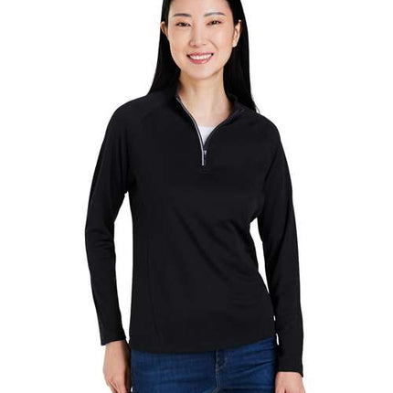 Core 365 Women's Origin Performance Pique Quarter-Zip Pullover - CE418W