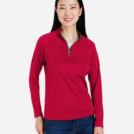Core 365 Women's Origin Performance Pique Quarter-Zip Pullover - CE418W