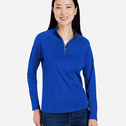 Core 365 Women's Origin Performance Pique Quarter-Zip Pullover - CE418W